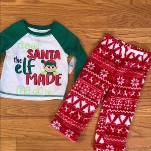 NWT-Toddler Boy DreamLife 2-Piece Christmas Pajama